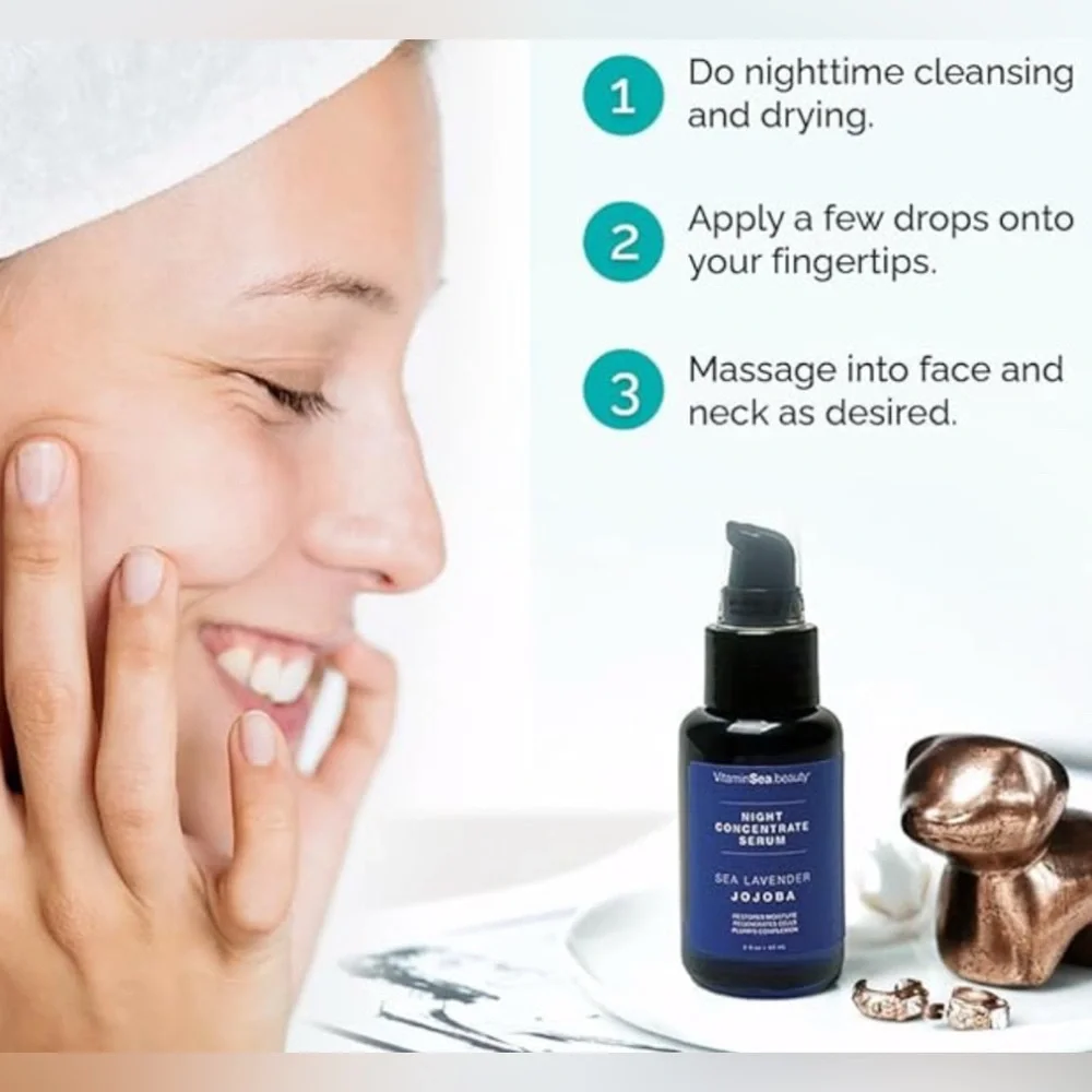 Vitamins and Sea beauty Night Concentrate Serum Sea Lavender Jojoba